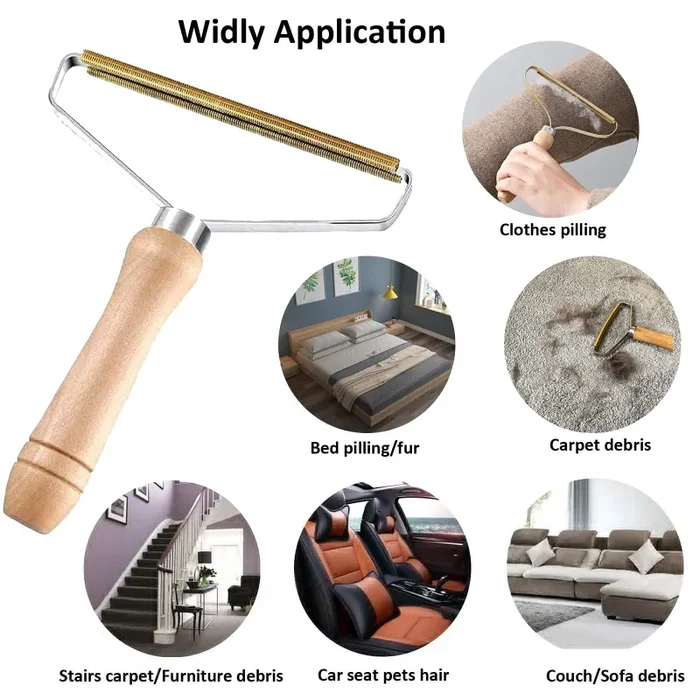 1 Pezzi Lint Remover Levapelucchi Portatile,Sticky Lint Remover, Strumento per la Pulizia dei Peli di Animali Domestici, Rasoi pilling, Rimozione Pelucchi, Rasoio Manuale - immagine 2