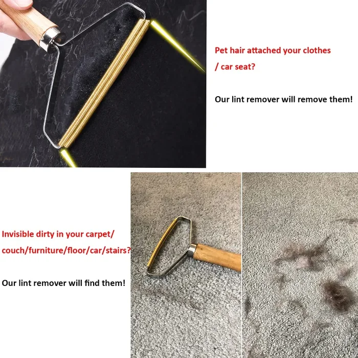 1 Pezzi Lint Remover Levapelucchi Portatile,Sticky Lint Remover, Strumento per la Pulizia dei Peli di Animali Domestici, Rasoi pilling, Rimozione Pelucchi, Rasoio Manuale - immagine 3