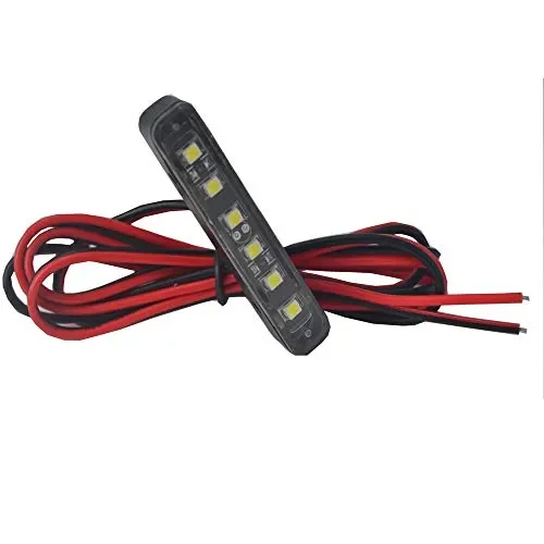 1 x LED impermeabile luce targa con 6 bianchi universale posteriore moto…