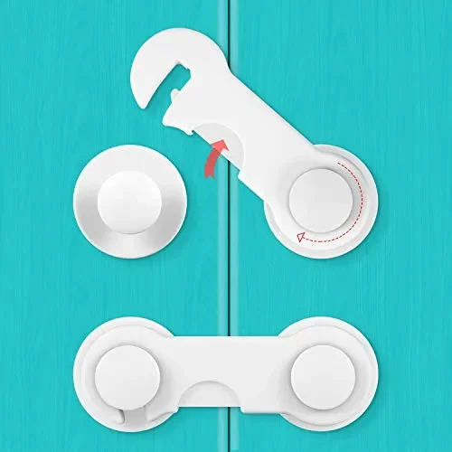 10 Pezzi Bambini Chiusure di Sicurezza, Yosemy Cinghia Regolabile… - immagine 3