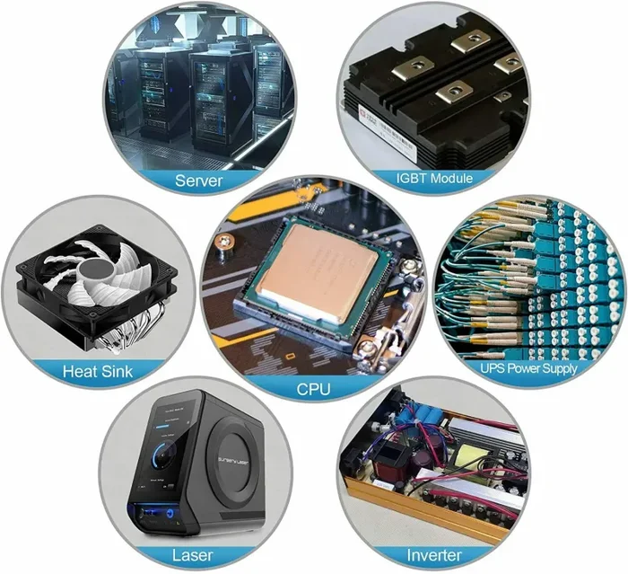 10 x Pasta termica termoconduttiva per CPU GPU da 1 g, Bassa Resistenza Termica - immagine 3