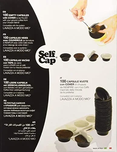 100 CAPSULE CARICABILI SELF CAP PER LAVAZZA A MODO MIO Vendita online