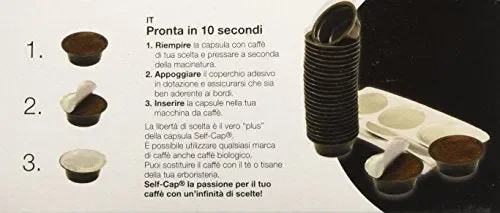 100 CAPSULE CARICABILI SELF CAP PER LAVAZZA A MODO MIO Vendita online - immagine 2