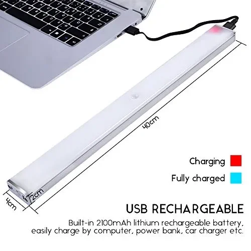 100 LED Luce Led Armadio con Sensore, Movimento Armadio, Lampada Notte… - immagine 2