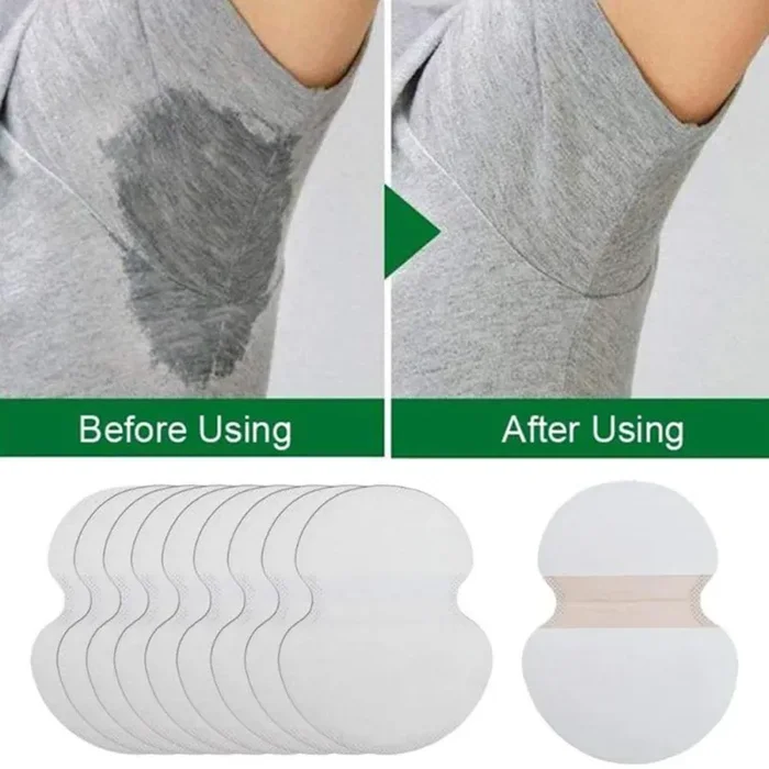 100 pezzi ascellari sudore cuscino – Qualità lotta Hyperhidrose per 01 - immagine 3