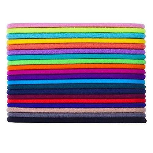 100 Pezzi Fasce Elastici per Capelli Legami Coda di Cavallo Bande… - immagine 2