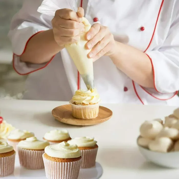 100 x Sac a poche per decorazione di torte pasticceria, Sacche con anelli tenuta - immagine 3