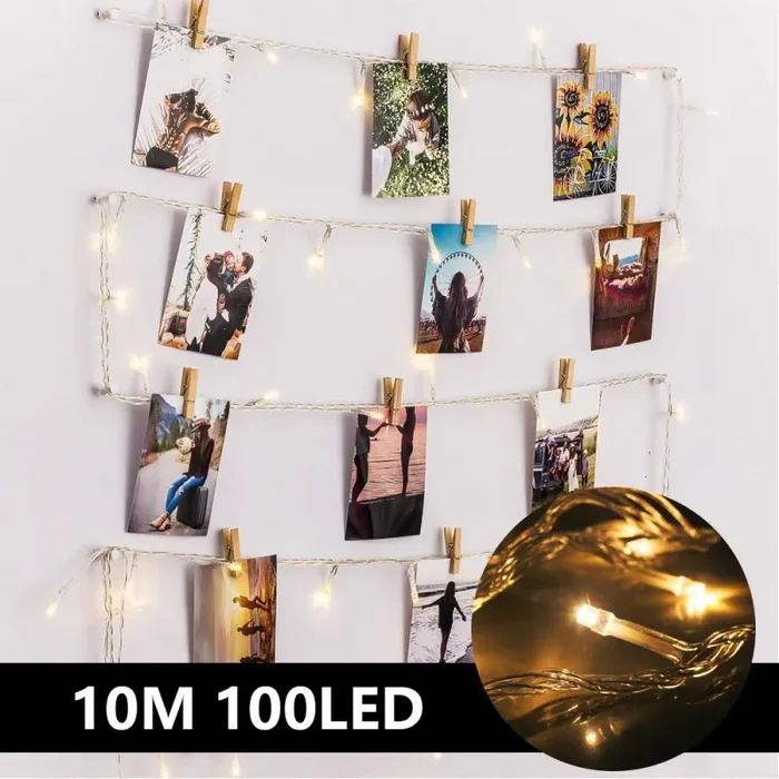 100LED Luci Led per Foto Polaroid – 10M Lucine Decorative Camere… In saldo - immagine 2
