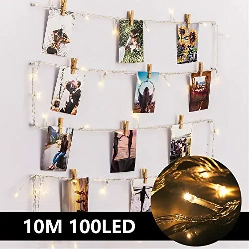 100LED Luci Led per Foto Polaroid – 10M Lucine Decorative Camere… - immagine 2