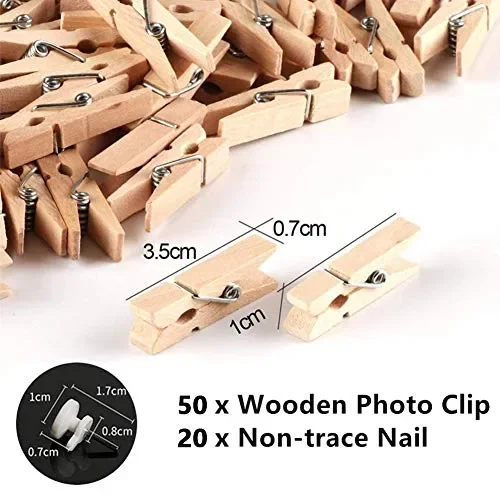 100LED Luci Led per Foto Polaroid – 10M Lucine Decorative Camere… - immagine 3