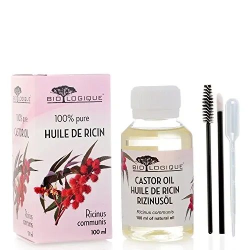 100ml – Olio di Ricino Puro 100% Spremuto a Freddo | Stimola la Crescita di Capelli, Ciglia e Sopracciglia, Barba e Unghie | Perfetto come Regalo | Con un Set di Pennelli e Pipetta
