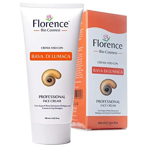 100ml. Bio Crema con Bava di Lumaca al 65% e Acido Ialuronico PURO 100%+Vitamina C/E. Con Ingredienti a Nota Azione Antietà, Cicatrizzante e Antimacchia per Viso, Collo e Contorno Occhi. Made in Italy