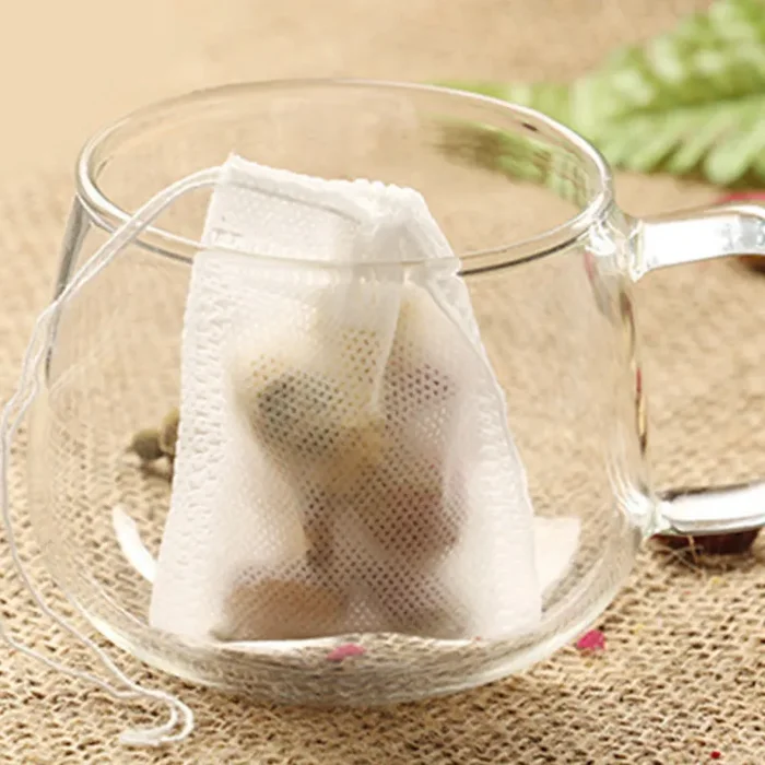 100Pcs/Lot Teabags Empty Scented Tea Bags With String Heal Seal Filter Paper for Herb Loose Tea Tools - immagine 3