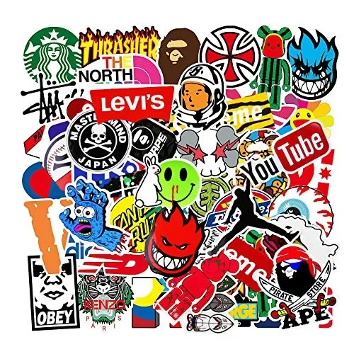 101 Pezzi Kit Adesivi Graffiti, Vsco Stickers Tumblr Vinyl Kawaii colorful