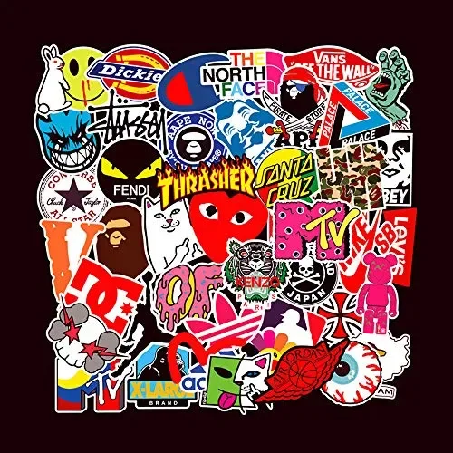 101 Pezzi Kit Adesivi Graffiti, Vsco Stickers Tumblr Vinyl Kawaii colorful - immagine 3