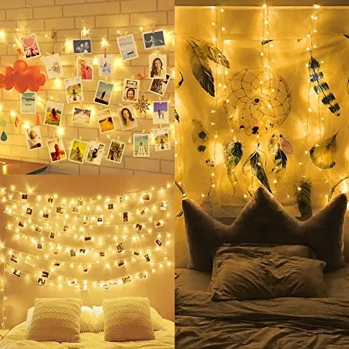 10M 100LED Luci per Foto Polaroid, Lucine Led Decorative Camere, Porta… - immagine 2
