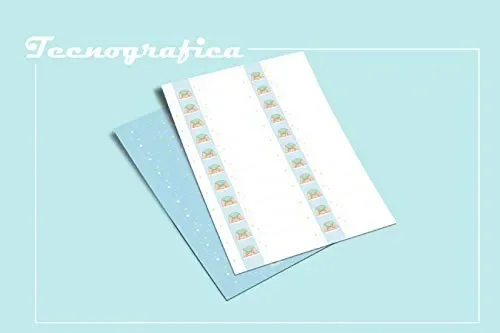 110 Biglietti Bomboniera Nascita Battesimo Compleanno Bimbo - immagine 3