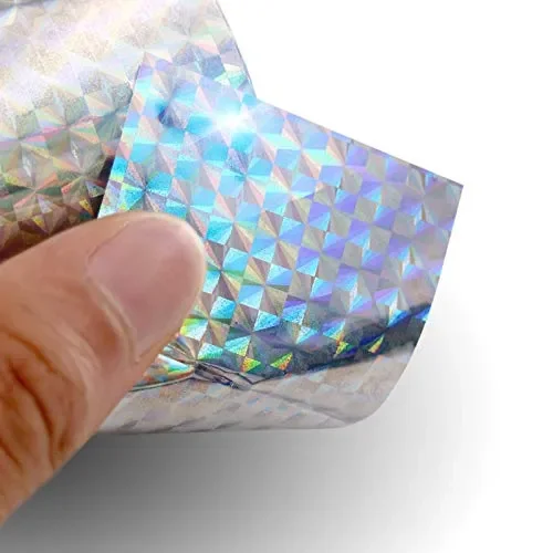 110m x 5 cm Nastro Repellente olografico Riflettente, per 110 m x 5 - immagine 3