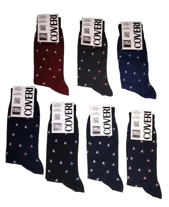 12 Calze Corte Uomo Enrico Coveri Art DYNAMIC LINE 215 Colore Foto Misura Unica