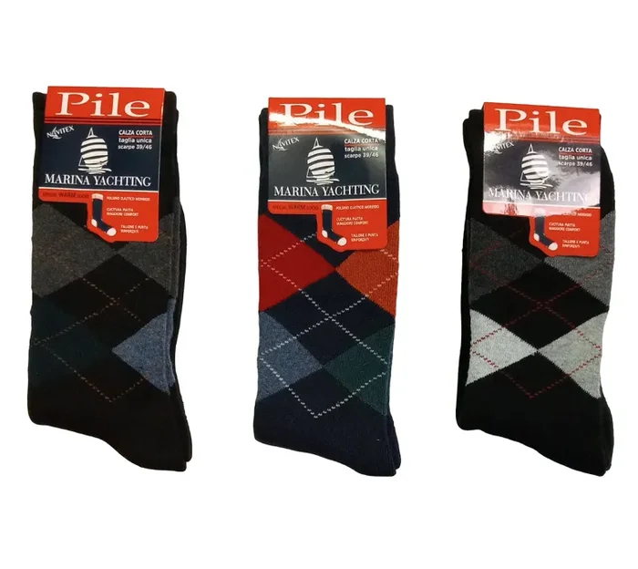 12 Calze Corte Uomo Marina Yachting Art MM116 A-I 22 Colore Foto Misura a scelta