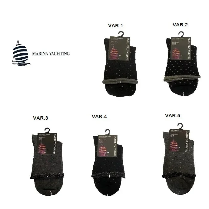 12 CALZE DONNA MARINA YACHTING ART. MT138 COL. A SCELTA MIS. UNICA