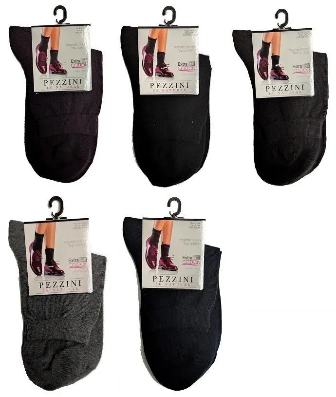 12 paia di calze donna in caldo cotone pezzini art DCZ-LISA colore foto misura unica