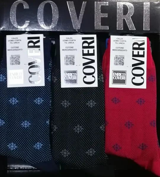 12 PAIA DI CALZE UOMO CORTE ENRICO COVERI ART DYNAMIC LINE 193 COL. FOTO TG. UNICA