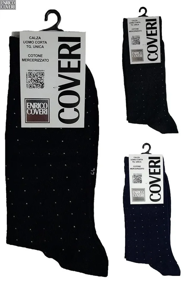 12 PAIA DI CALZE UOMO CORTE ENRICO COVERI ART DYNAMIC LINE 35C COL. FOTO TG. UNICA Fornitura