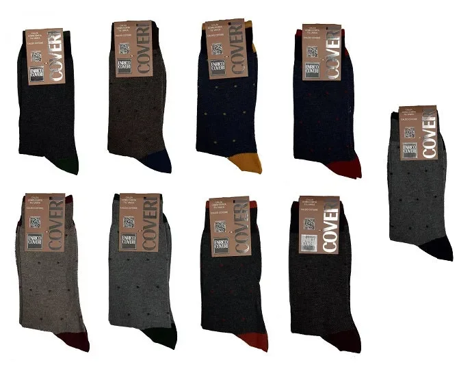 12 paia di calze uomo corte enrico coveri art MOON LINE 25 colore foto misura unica