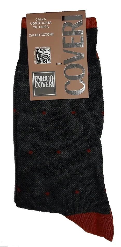 12 paia di calze uomo corte enrico coveri art MOON LINE 25 colore foto misura unica - immagine 2