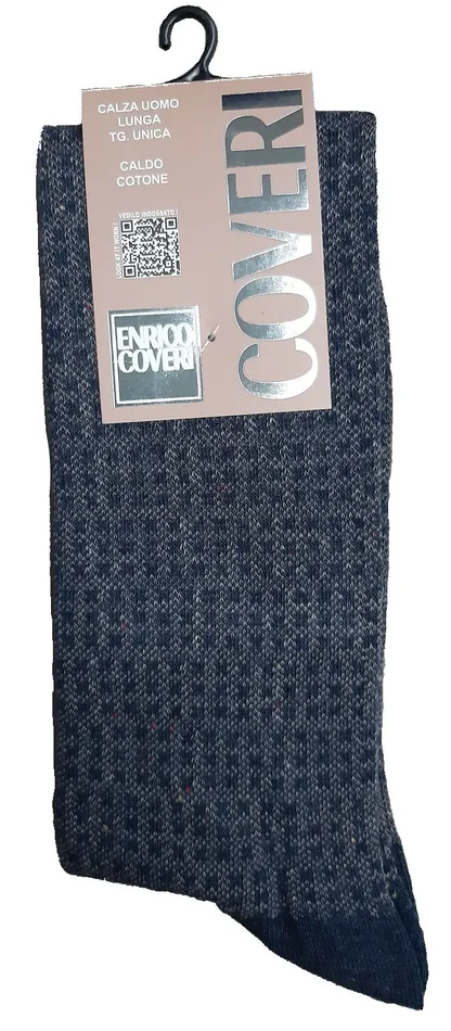 12 paia di calze uomo lunghe enrico coveri art FASHION LINE 218ASS colore foto misura unica - immagine 2