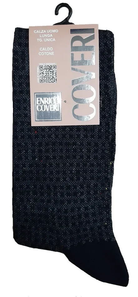 12 paia di calze uomo lunghe enrico coveri art FASHION LINE 218ASS colore foto misura unica - immagine 3
