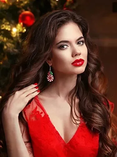 12 paia Orecchini Natalizi Pendenti Donna, Kalolary Albero Natale Fiocco Babbo Natale Renna Fiocco Neve Placcato in Lega Orecchini Natalizi a Tema Natalizio Orecchini Pendenti per Donne e Ragazze - immagine 2