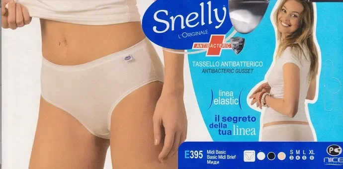 12 SLIP DONNA MIDI BASIC SNELLY IN COTONE ART 395 COL FOTO TG. A SCELTA Vendita calda online