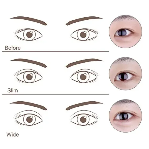 1200 Pezzi Invisibile Nastro Adesivo per Palpebre a Doppia Palpebra… - immagine 3