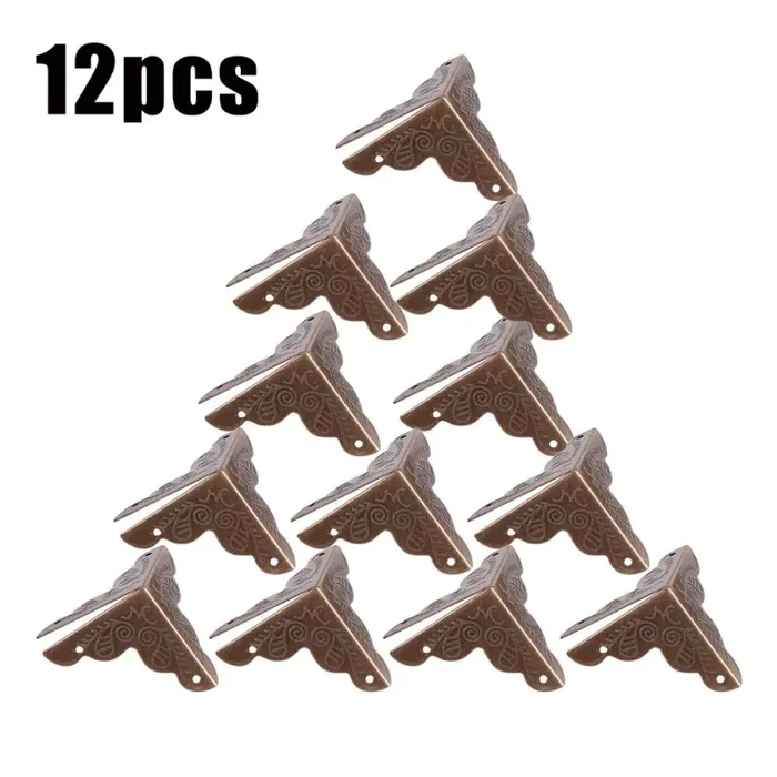 12pcs protezioni decorative d’angolo per la cassa del regalo dei Bronze - immagine 2