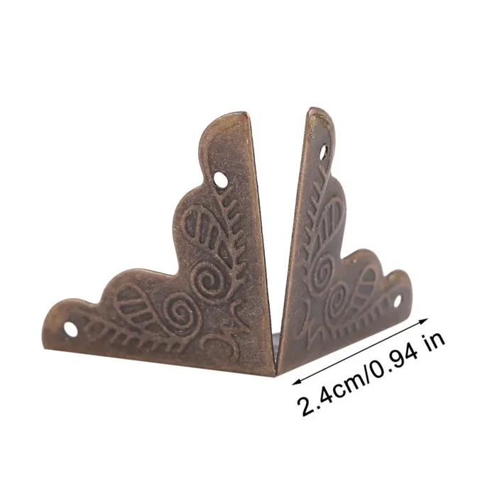 12pcs protezioni decorative d’angolo per la cassa del regalo dei Bronze - immagine 3