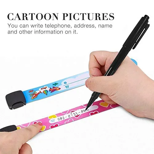 13 PCS Braccialetti Identificativi Bambini, Emergenza Braccialetto per 13 - immagine 3