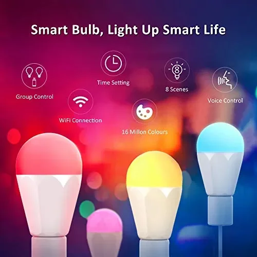 1300LM Lampadina Alexa Smart LED E27 Intelligente WiFi, 120W 1-PACK - immagine 3