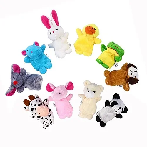 16 Pezzi Marionette Dita,XLKJ Giocattoli Educativi Burattini a Dito Finger… - immagine 2