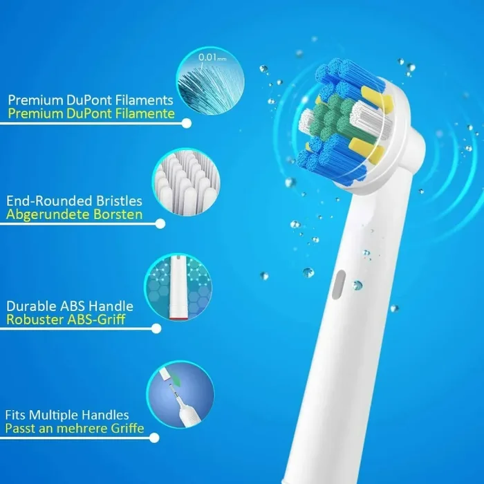 16 x Testine di ricambio per spazzolino elettrico Oral-B, Precision Floss Cross - immagine 3