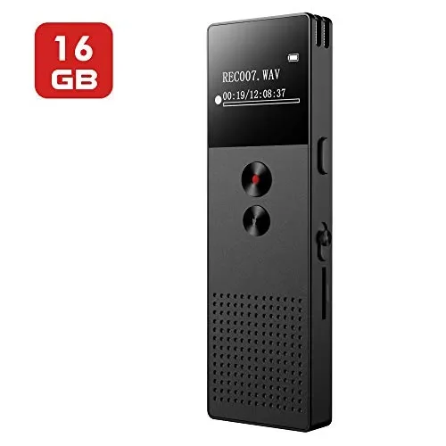 16GB Registratore vocale digitale professionale,registratore con FM e… Vendita calda online