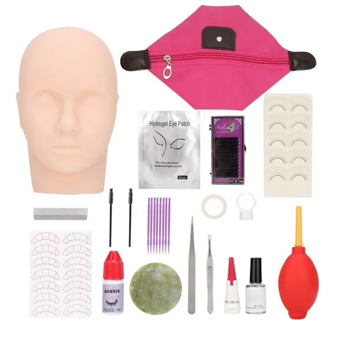 18pcs innesto ciglio set, pratica principiante strumento set… - immagine 3