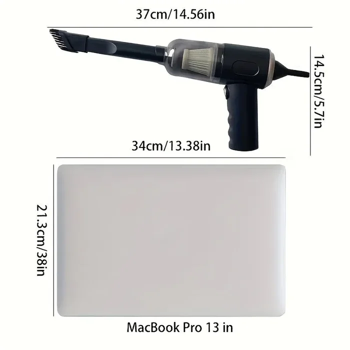 1pc Potente Aspirapolvere Portatile, Piccolo E Senza Fili, Con Forte Aspirazione, Adatto Per La Pulizia Domestica, Dell’auto E Da Tavolo - immagine 2