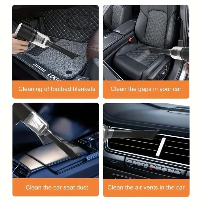 1pc Potente Aspirapolvere Portatile, Piccolo E Senza Fili, Con Forte Aspirazione, Adatto Per La Pulizia Domestica, Dell’auto E Da Tavolo - immagine 3