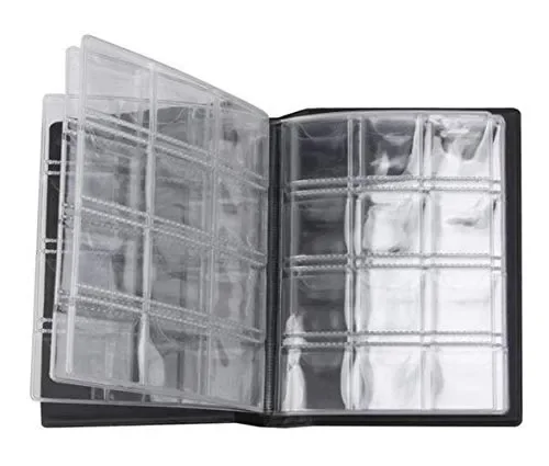 1Pcs Black 10 Pages 120 Pockets Coin Collection Album Commemorative Coins…