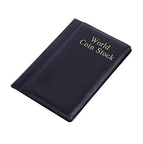 1Pcs Black 10 Pages 120 Pockets Coin Collection Album Commemorative Coins… - immagine 3