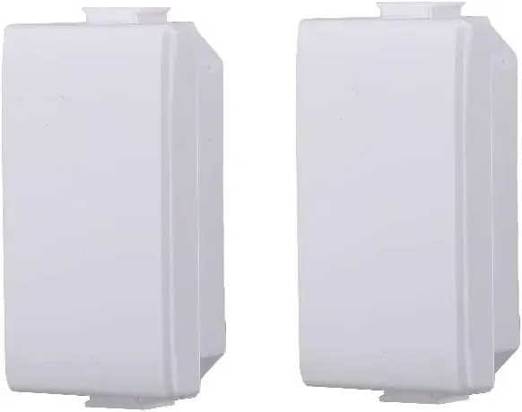 2 Copritasti Copriforo 1M Bianco Compatibile Bticino Matix