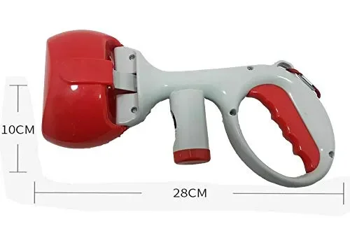 2 in 1 Carino Portatile Plastica Pet Poop Collector Manici Lungo Cane Rosso Online