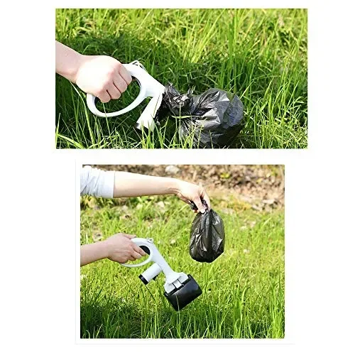 2 in 1 Carino Portatile Plastica Pet Poop Collector Manici Lungo Cane Rosso Online - immagine 3